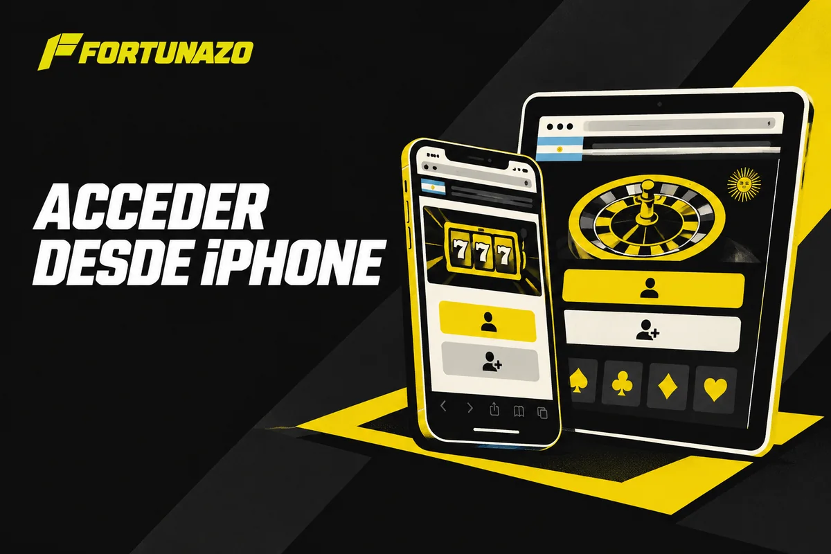iPhone y iPad con página simulada de acceso