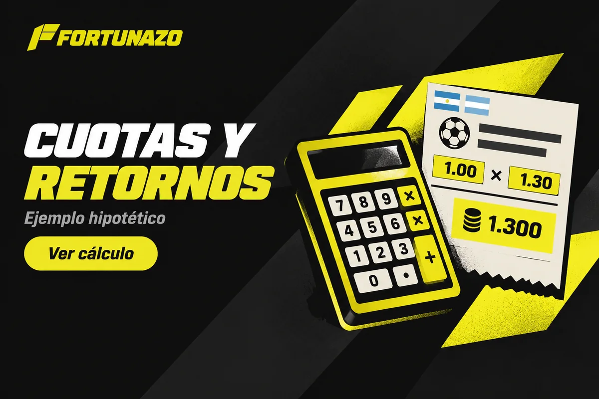 Calculadora junto a un ejemplo de retorno hipotético