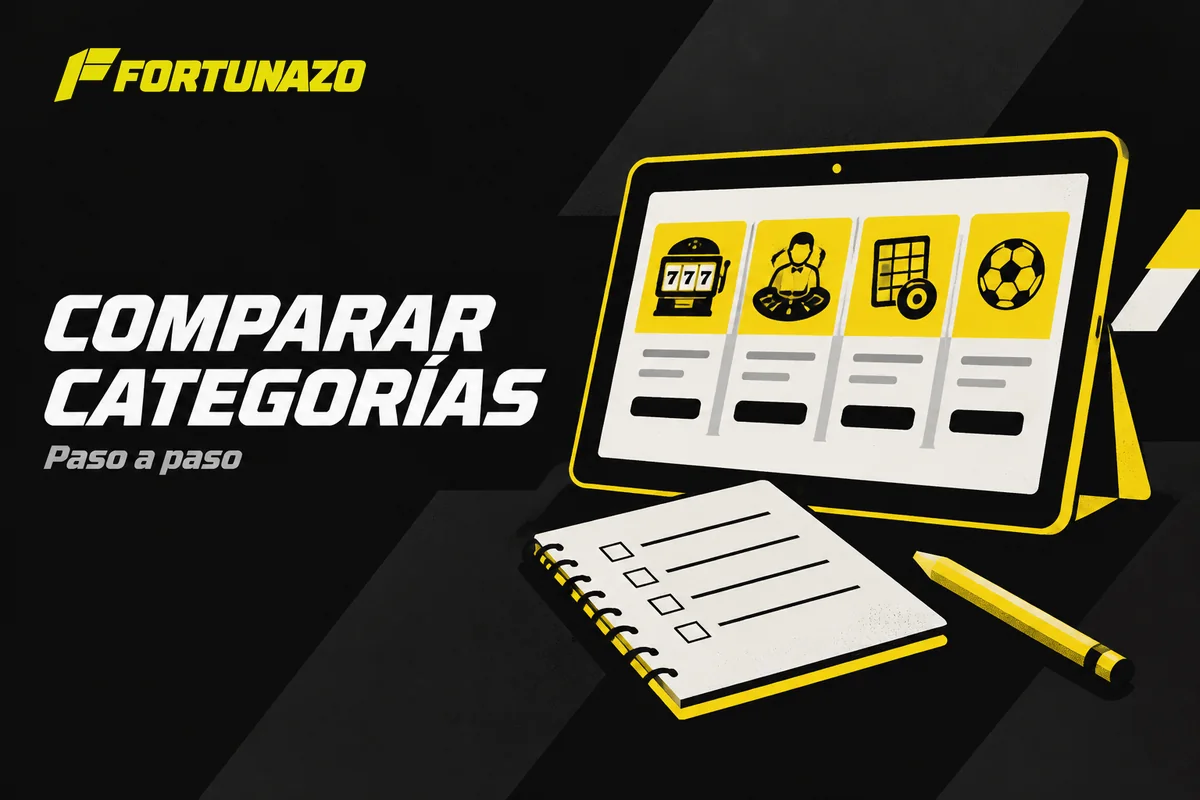 Tablet compara categorías junto a una libreta de presupuesto