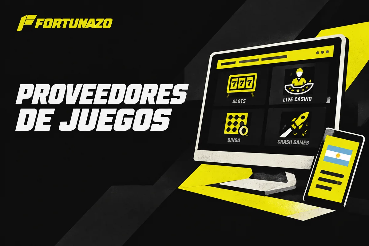 Monitor presenta proveedores agrupados por categoría de juego