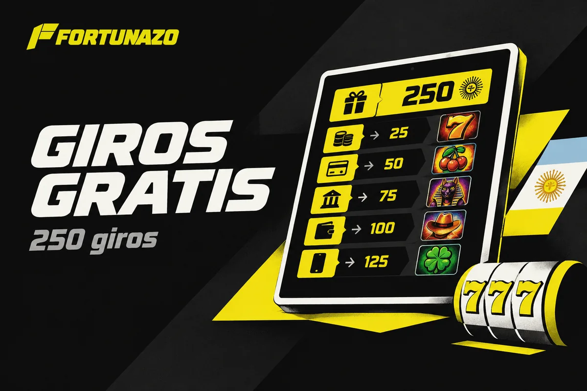 Tablet con distribución de 250 giros gratis