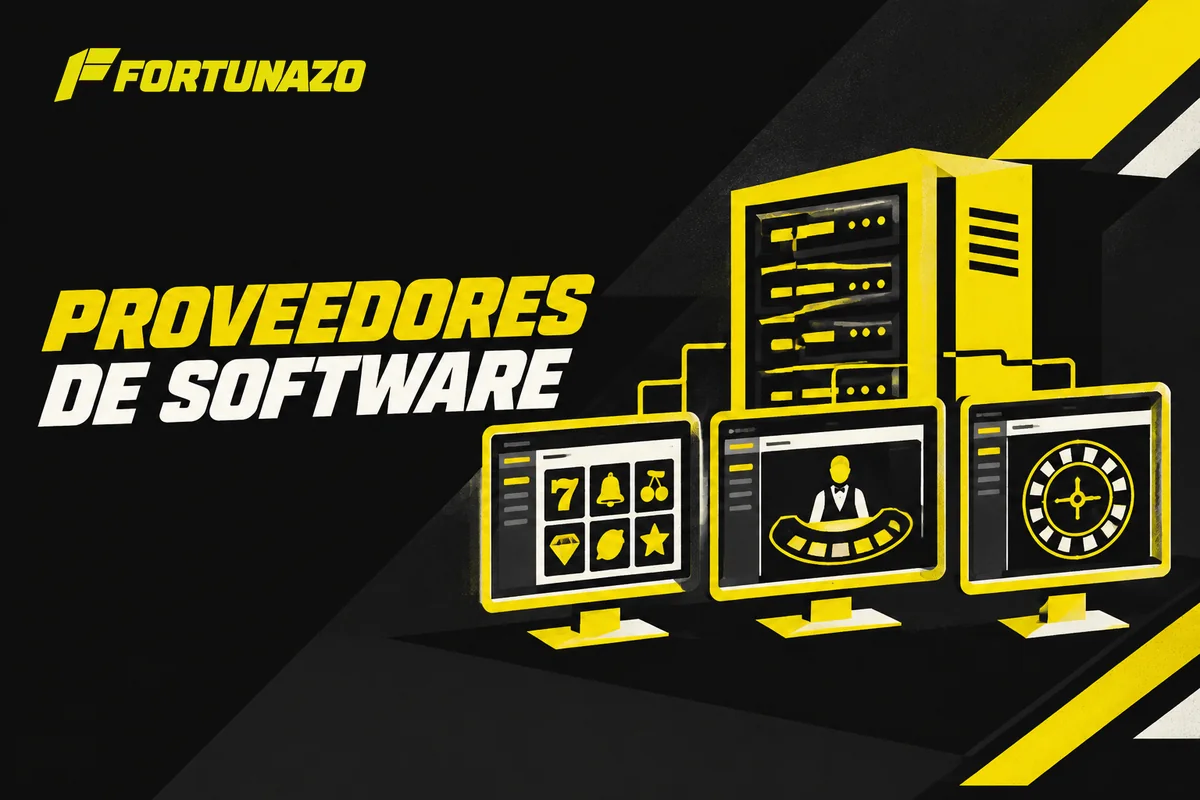Servidores y pantallas con proveedores de juegos