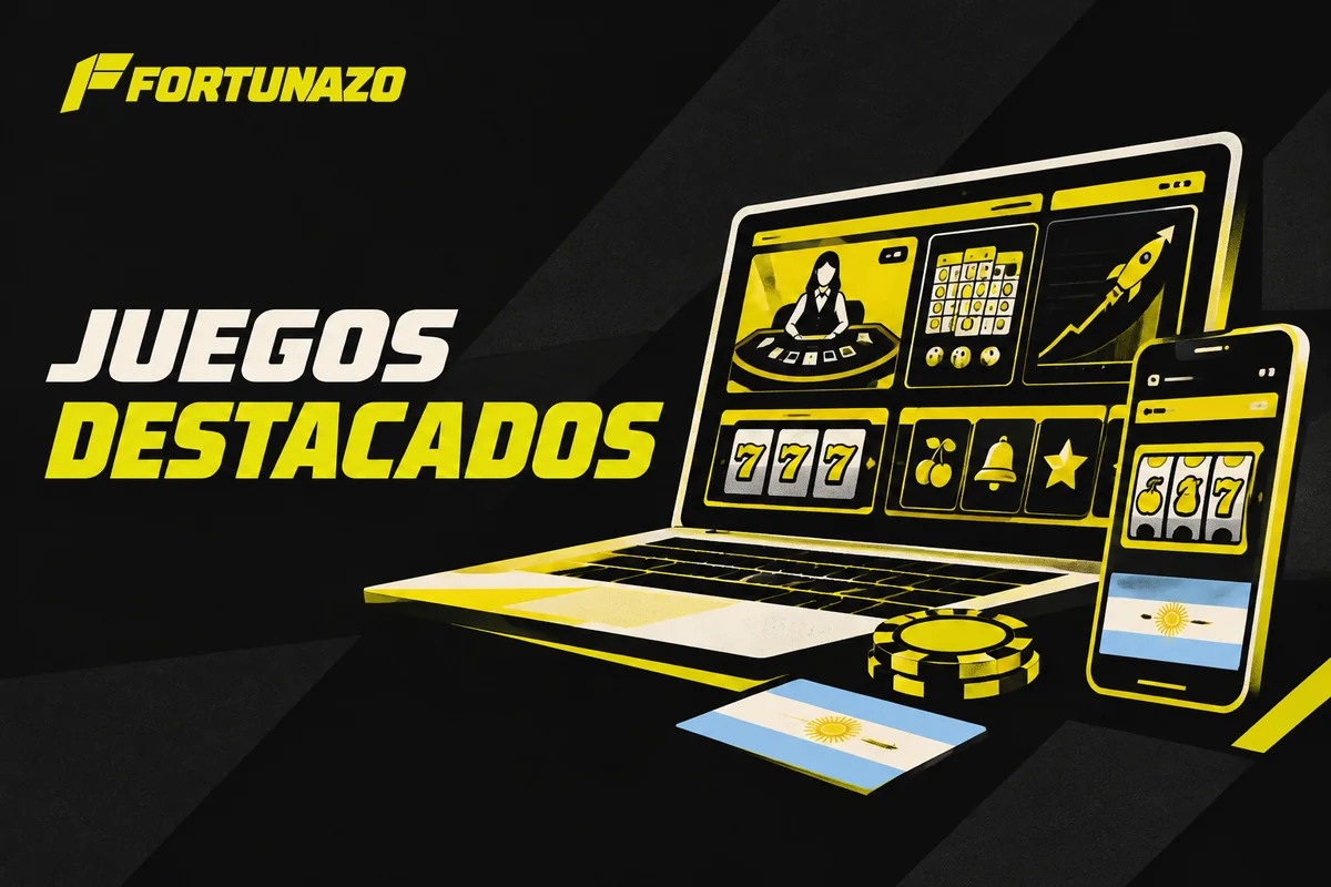 Selección de bingo, casino en vivo, crash y tragamonedas