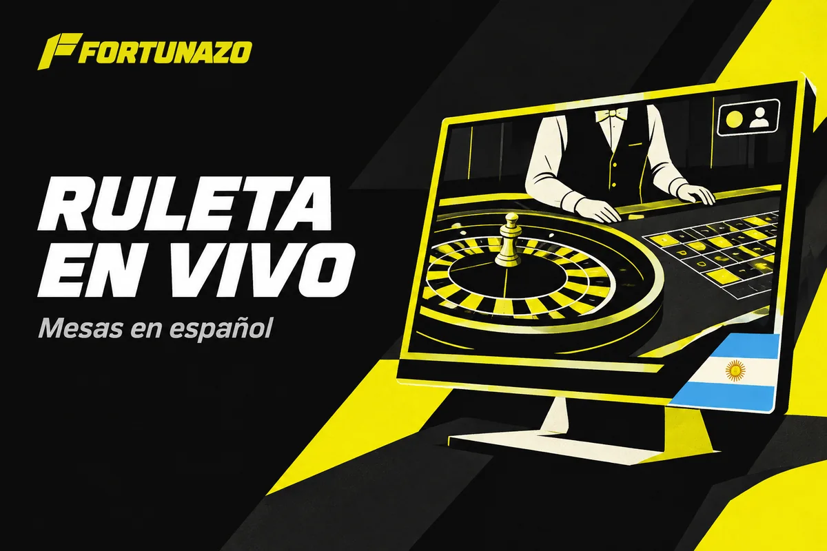 Mesa de ruleta en vivo con paño verde y apuestas