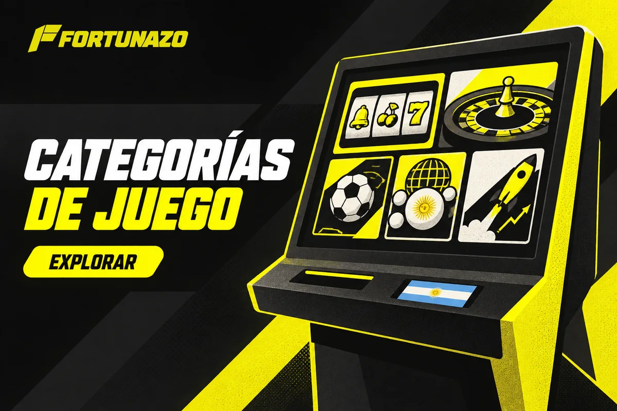 Kiosco con categorías de casino, deportes, bingo y crash
