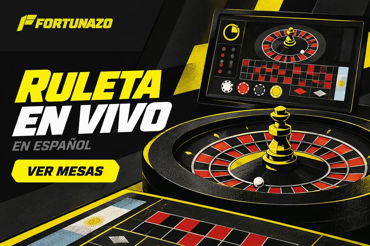 Mesa de ruleta en vivo con interfaz en español