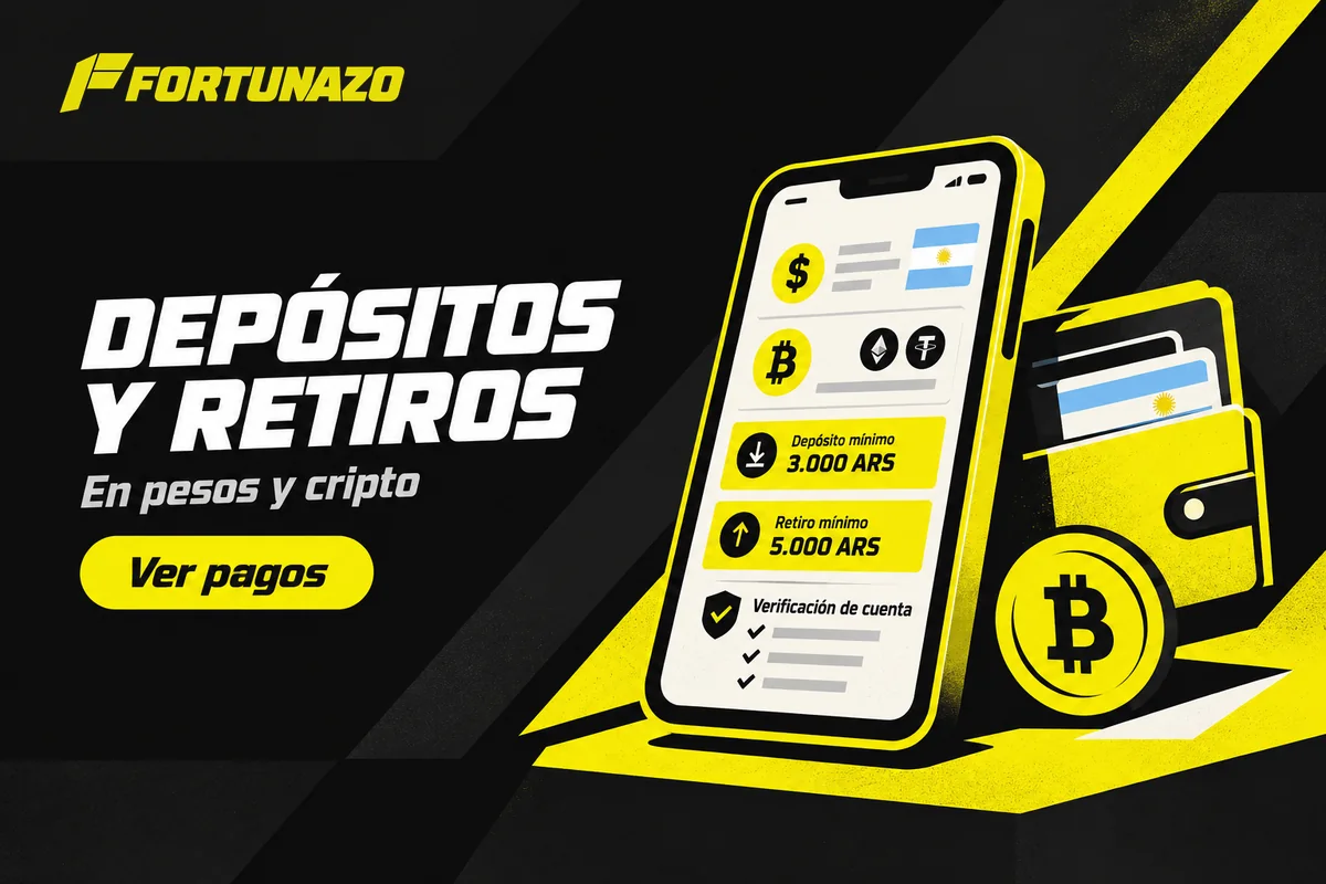 Celular con opciones de depósito y retiro en pesos y cripto