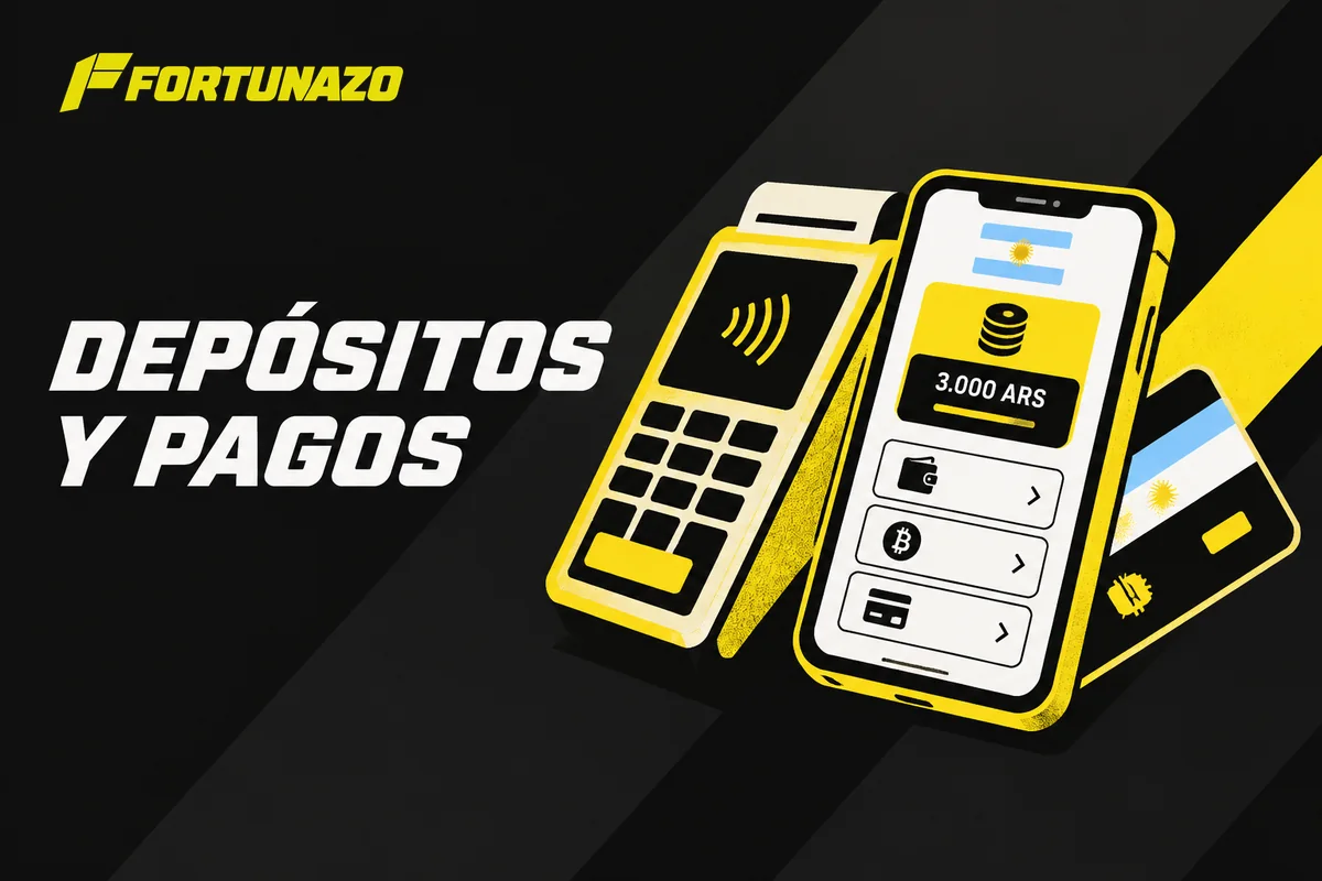 Opciones simuladas para depositar dinero en la cuenta