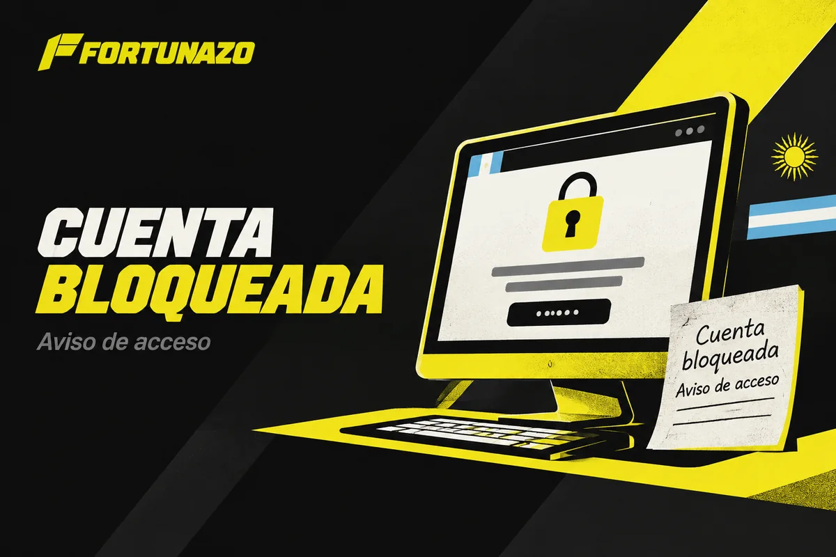 Pantalla muestra aviso de bloqueo y número de consulta