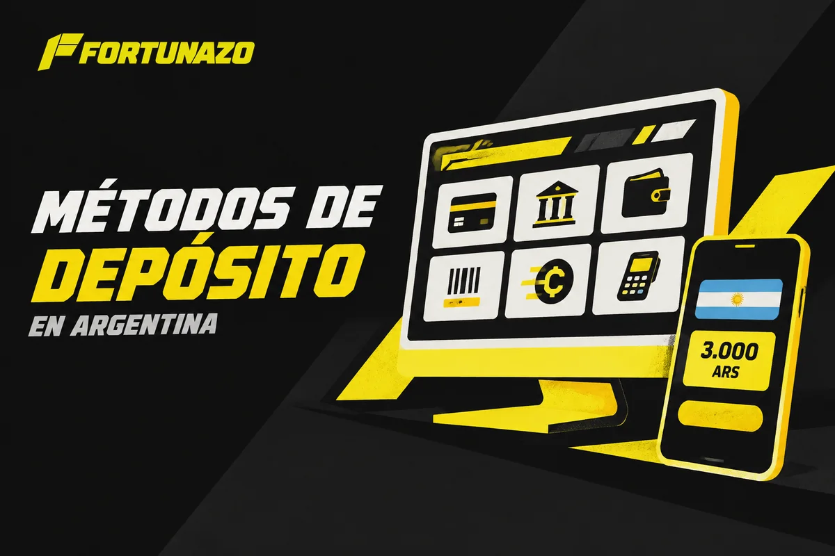 Pantallas con opciones de depósito y mínimo en pesos