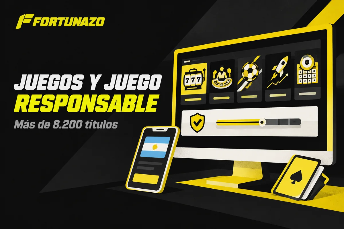 Catálogo de juegos con opciones de juego responsable